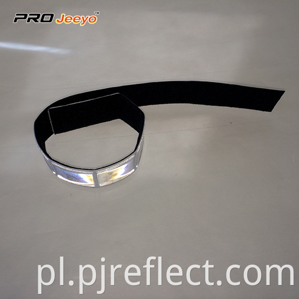 Reflective White Pvc Crystal Lattice Armband Wb Mst002